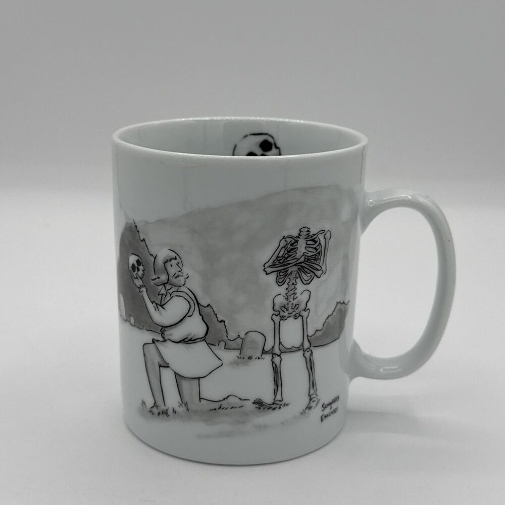 The New Yorker Coffee Mug Cartoon Hamlet Skwlton Swartz And Eskenazi 2009